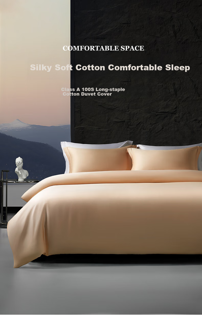 Shuixingjiafang Duvet Cover, Pure Cotton, 100 Count Long-Staple Cotton, Sateen Fabric, Class A Bedding Cover, Extra Large Double Size, 220x240cm 1
