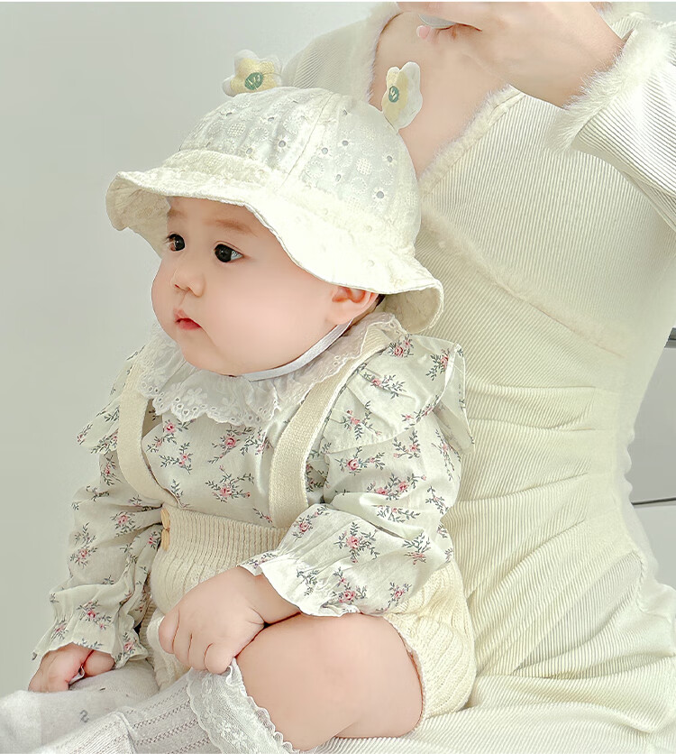 Benaxi Baby Hat Summer Spring Autumn Baby Sun Hat Sunscreen Hat Girls Fisherman Hat Infant Toddler Sun Hat for Girls Summer 5