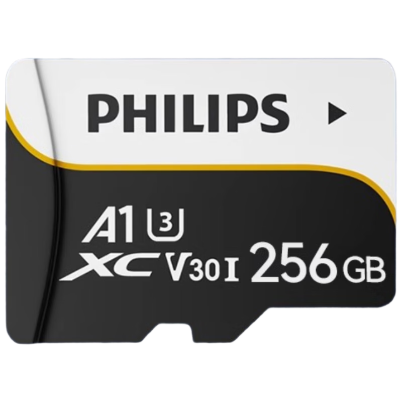 PHILIPS 128GB TF (MicroSD) Memory Card A1 U3 V30 4K Dash Cam & Security Surveillance High-Speed Durable Card 100MB/s Read Speed