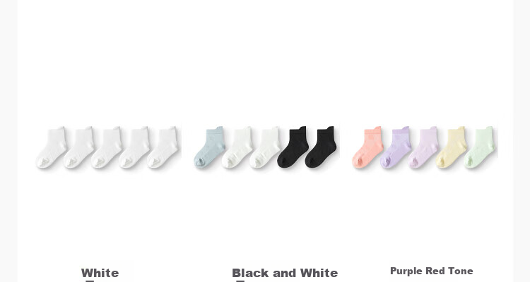 BALABALA Summer Mesh Sports Socks for Children, Breathable Socks for Boys And Girls, Kids And Teens, Five Pairs Pack 209225172204 7