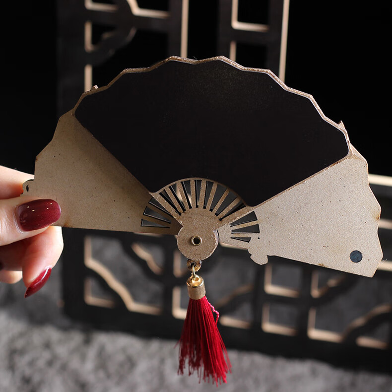 Yiju Changning China City Tourism Cultural Creative Refrigerator Magnet Souvenir Foldable Fan-Shaped Chongqing 8