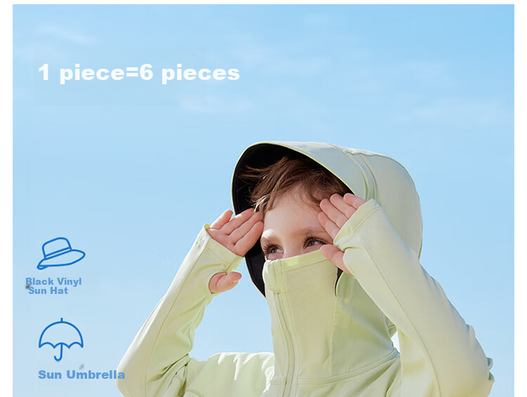 Beitaisi Children's Sun Protection Clothing, Summer Mesh Ice Silk Cool-Feeling, Boys And Girls UV Protection Garment, Breathable New Style Baby Jacket 15