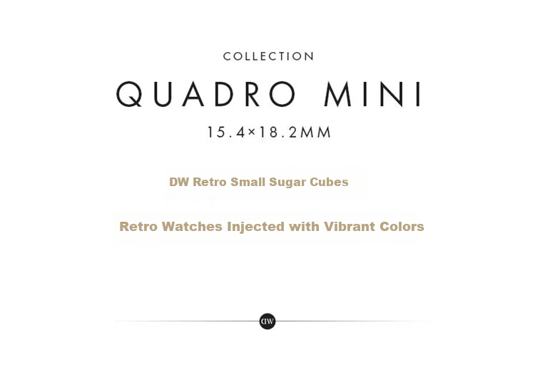 DanielWellington DW Ladies Watch, Vintage Small Sugar Cube Quartz Steel Strap Quartz Wristwatch, Birthday Gift for Girlfriend, DW726 2