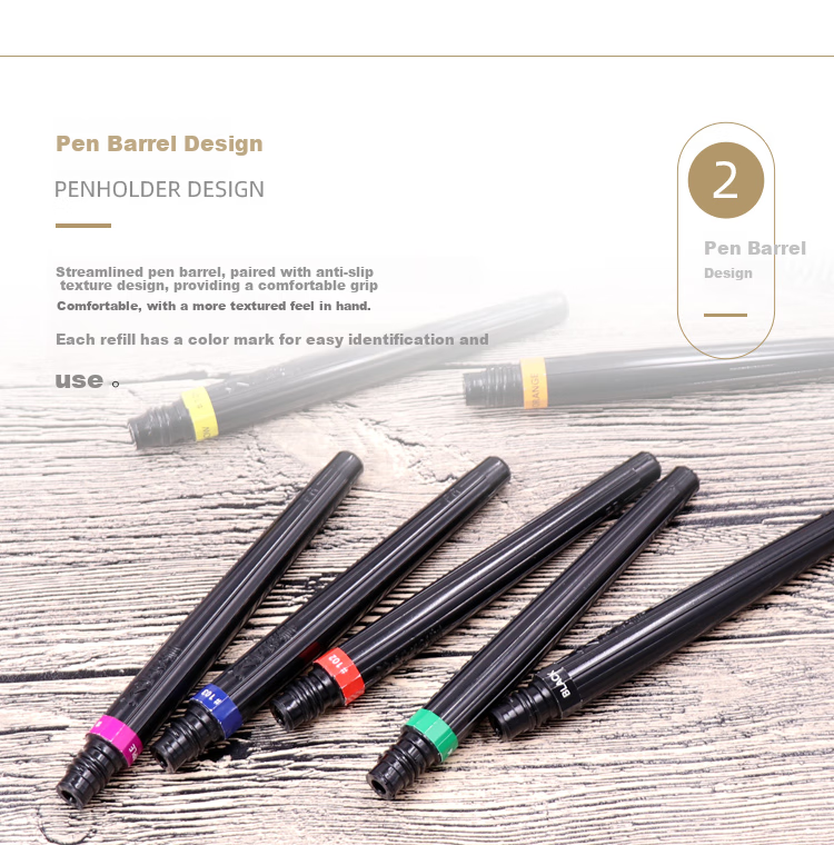 Pentel Colored Scientific Brush Pen, Chinese-Style Calligraphy And Drawing Soft Brush Pen (Suitable for XGFL), Brush Refill FR-106X Brow 3