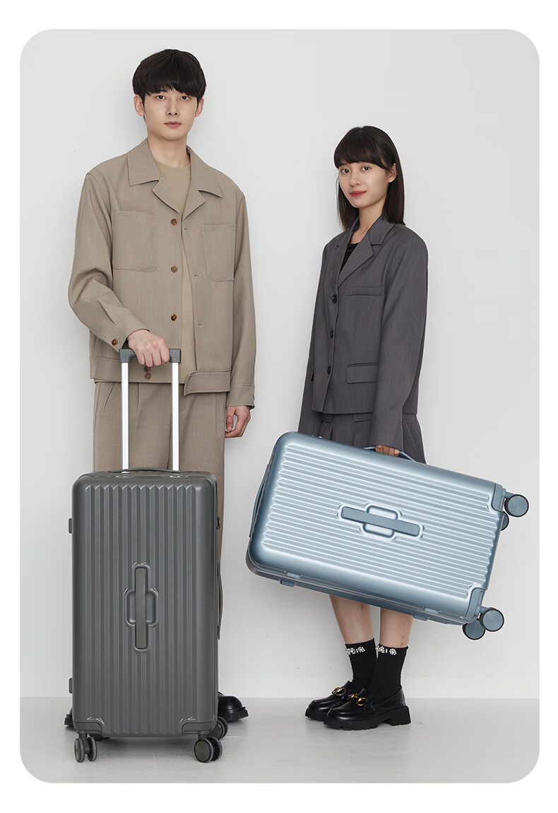 KALA·Y Luggage, 28-Inch Large Capacity Cube Suitcase, Trolley Case for Men And Women, Travel Suitcase for College Students, Dormitory Lockable Suitcase 10