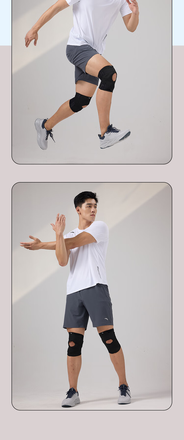 ANTA Knee Brace for Meniscus Injury, Arthritis, Warmth, Sports, Running, Basketball, Badminton, Hiking, Suitable for Men And Women, Elderly, Size M 2