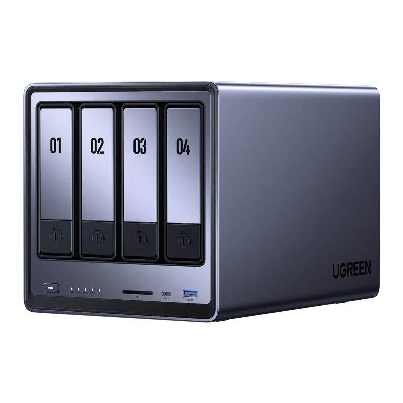 UGREEN Private Cloud DXP4800, 16GB Four-Bay NAS Network Storage Server, Home Personal Cloud Hard Drive, Smart AI Photo Album, Compatible with IPhone 18 for Expansio