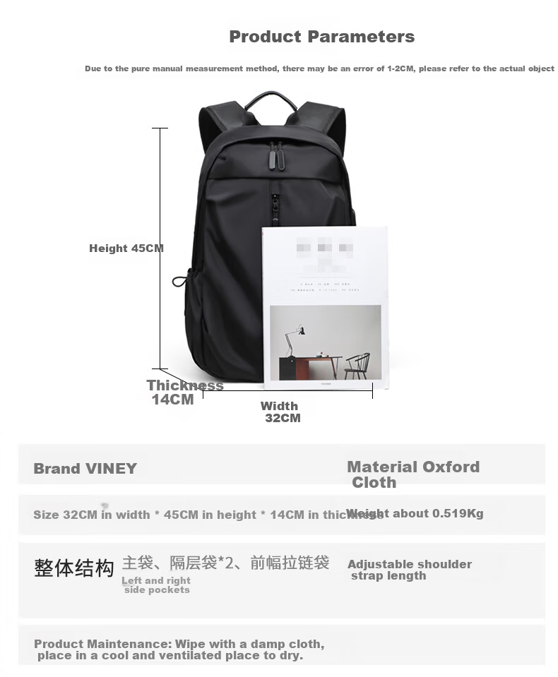 Viney Backpack for Men, Business Casual 15.6-Inch Laptop Bag, Travel Bag, Trendy College Student Backpack for Men And Wome 1