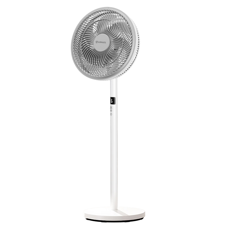 AIRMATE [Smart Remote Control] Seven-Blade Home High Airflow Floor Fan, Electric Fan, Desktop Air Circulator, Small Fan, 6-Speed Storm Timer Fan, High-Definition Screen Display FS30-R99