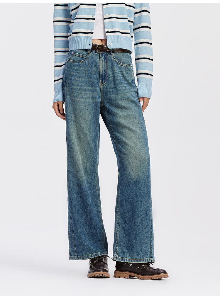 Semir Senrou Jeans | Mall-Matching Wide-Leg Jeans for Women, Slimming Effect, Autumn Long Pants 103525124001A 6
