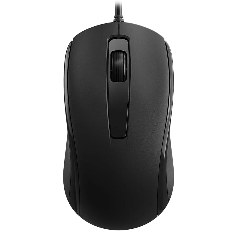 B.O.W Hangshi M139U Wired Mouse, Quiet Business Office Comfortable Mouse, Symmetrical Laptop Mouse, Corporate Procurement, Black