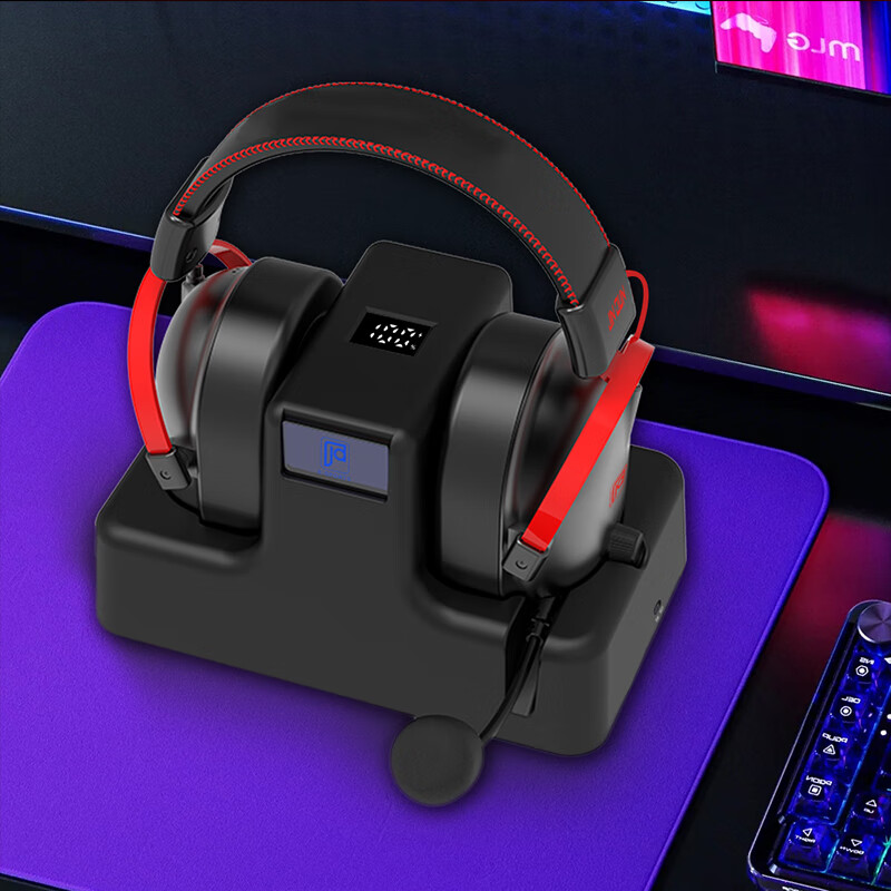 Jindun H6 Bluetooth Gaming Headset 2.4G Wireless Over-Ear Gaming Headphones Desktop PC One-Key 7.1 Surround Sound E-Sports Headset FPS Gaming Special 13