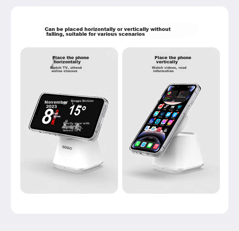 GDGO [Qi+ Apple Certified] Wireless Charger for Smartwatch And Phone, MagSafe Magnetic S11/Ultra3 Fast Charging Compatible with IPhone 18/17/Air Earphones 16