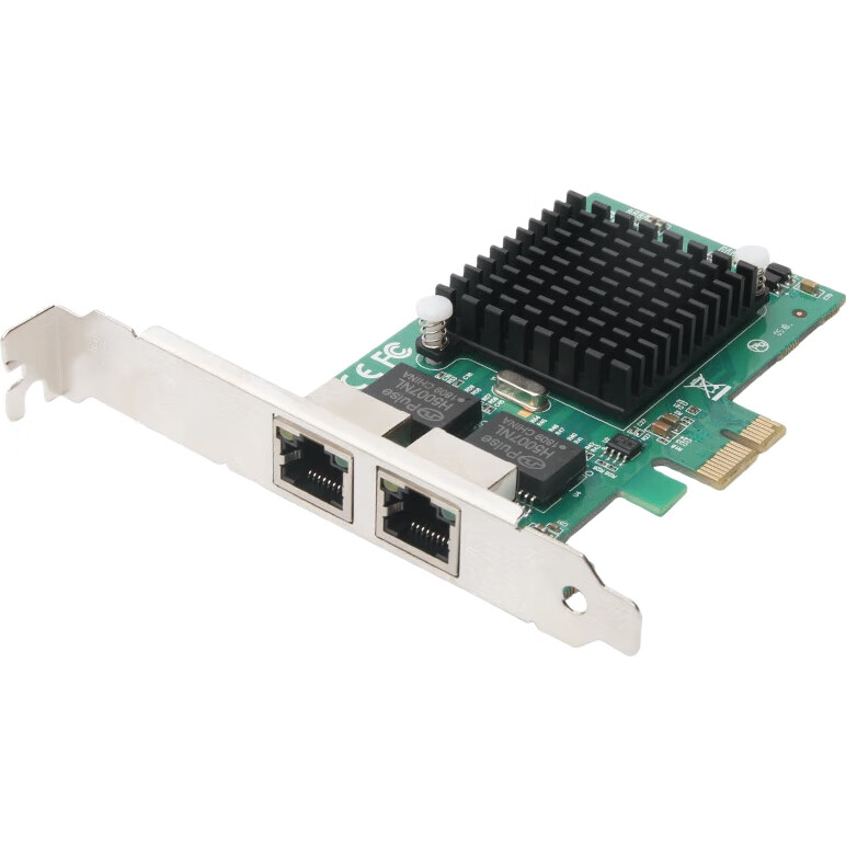 Сетевая карта MOGE MC2254, PCIe Gigabit, двухпортовая, на чипе Intel 82576