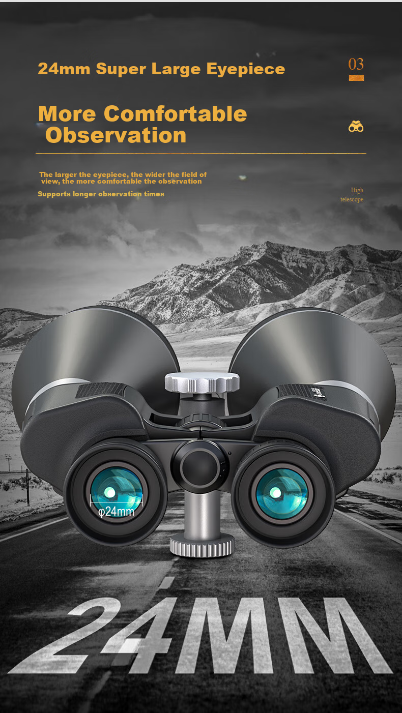 Leaysoo High Magnification 15x70 Large Aperture Wide-Angle Adult Professional Low-Light Night Vision Binoculars 8