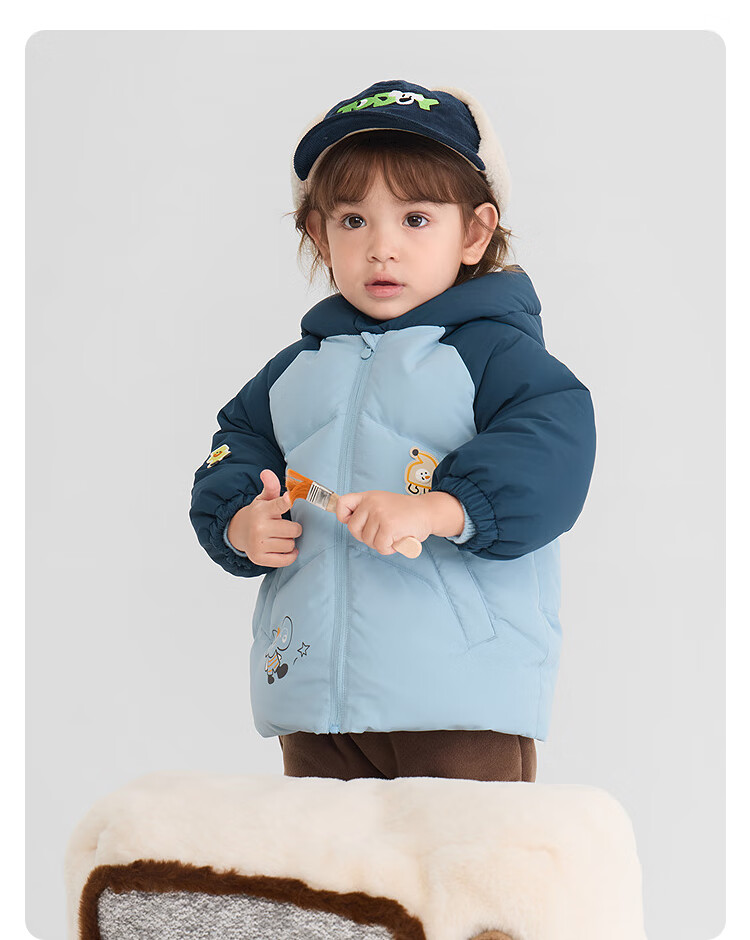 BALABALA Children's down Jacket, Girls' Winter Thickened Coat, Warm Baby Outerwear, Nordic Style Baby Girl 21