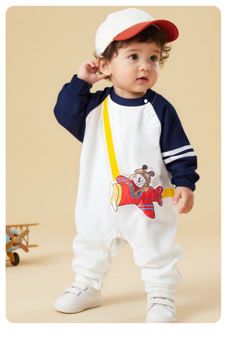 BOBDOG Baby Clothes Spring And Autumn, 100% Pure Cotton Infant Romper, Class A Baby Cartoon Outdoor Wear, Onesie Bodysuit 11