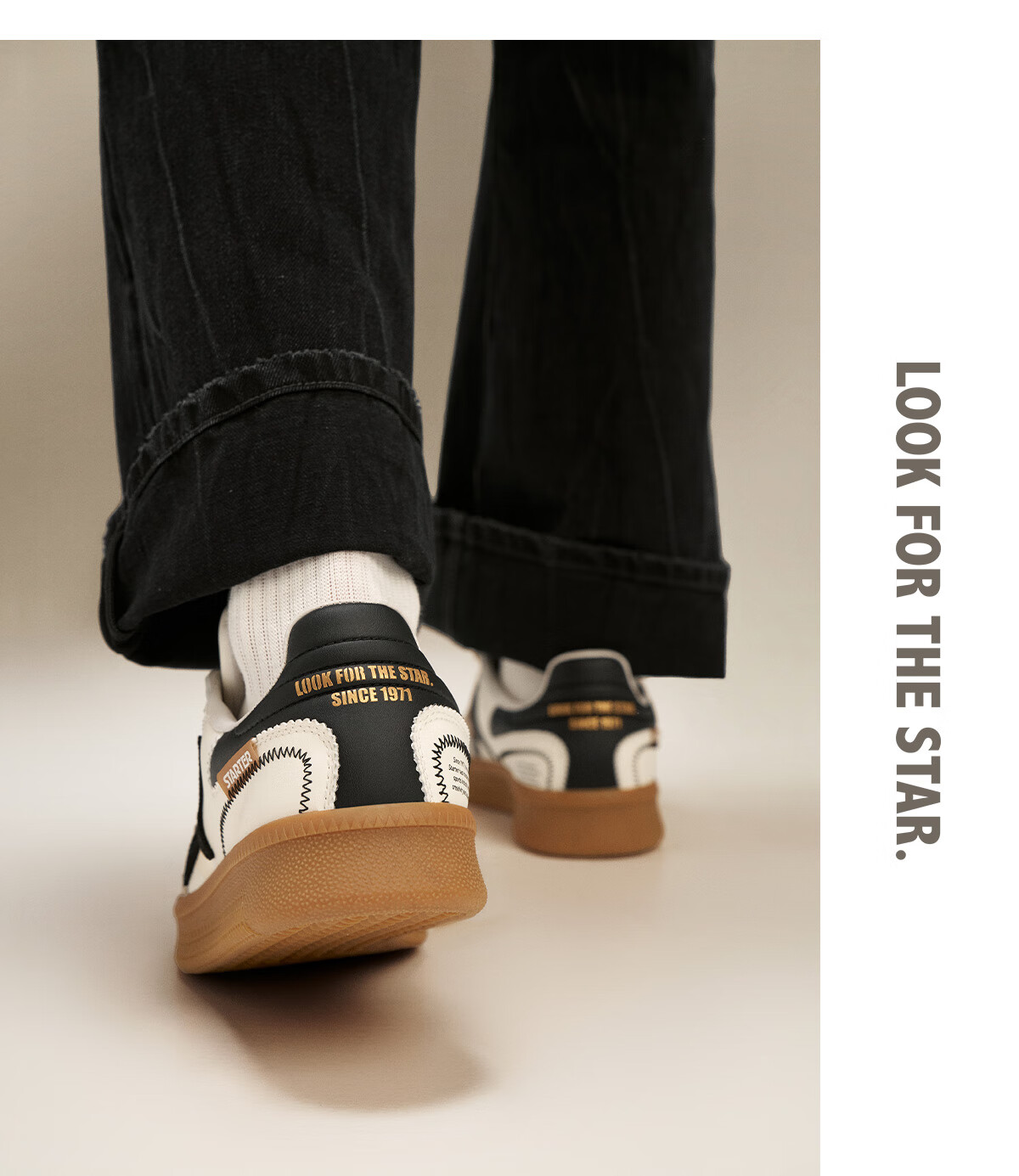STARTER [Celebrity Style] 2025 Heavyweight New Product T-Toe Suede Casual Unisex Dexun Shoes, White, Size 36 11