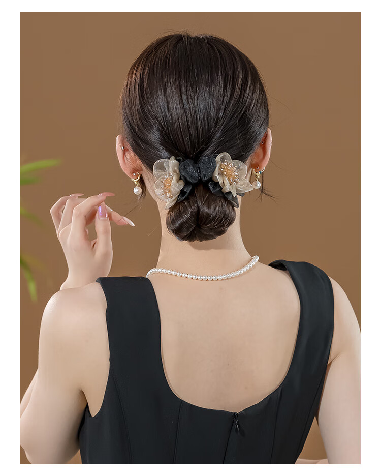 CHIMERA Floral Hair Claw High-End Hair Clip Lazy Bun Hairpin Women Hair Accessories Birthday Gift 5