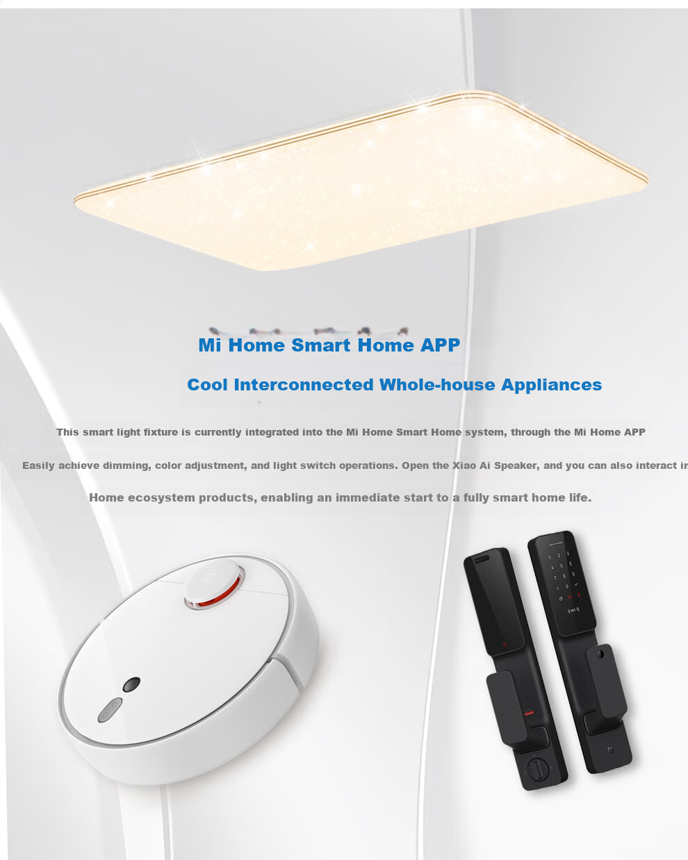 NVC Full Spectrum Eye-Protection Ceiling Light, Living Room Light, Simple Bedroom Light, Smart LED Lighting Fixture, Starry Sky Y 3