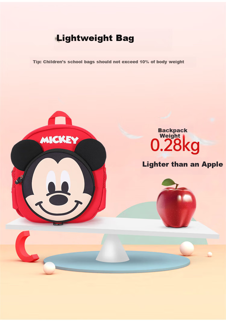 Disney Mickey Children's Small Backpack Kids School Bag for Girls Toddlers Ages 2-8 5