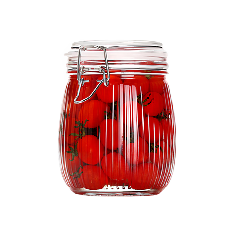 JD Jingzao KATA Glass Sealed Storage Jar Household Glass Bottle Wine Fermentation Pickle Jar 1L 2-Pack