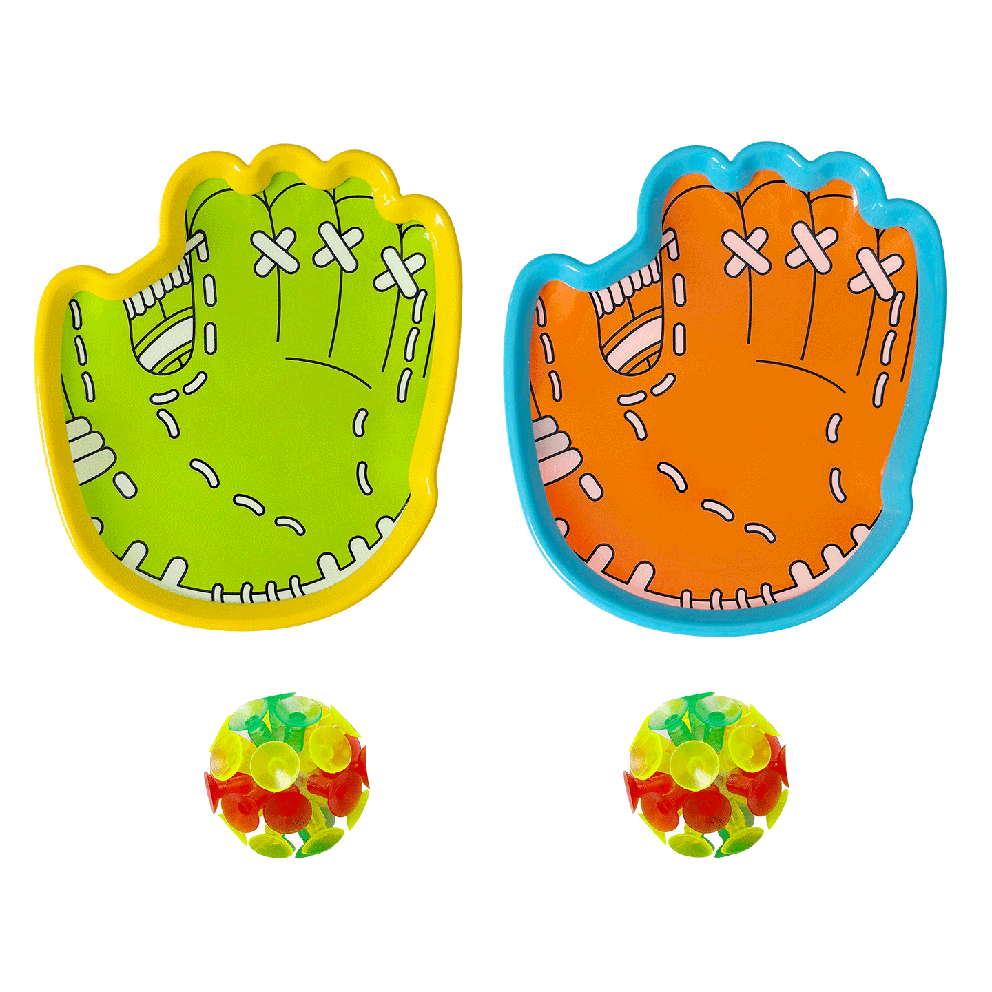 Big Eye Little Kid Children's Catch and Throw Ball with Palm Suction Cup Sticky Target Ball Educational Outdoor Toy for Boys and Girls Birthday Gift