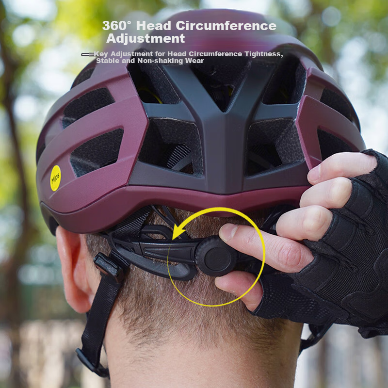 MOON Asia Version MIPS Anti-Collision Cycling Helmet, Bicycle Aerodynamic Safety Cap, Road Bike Mountain Bike Helmet, Men's And Women's Equipment, L Size