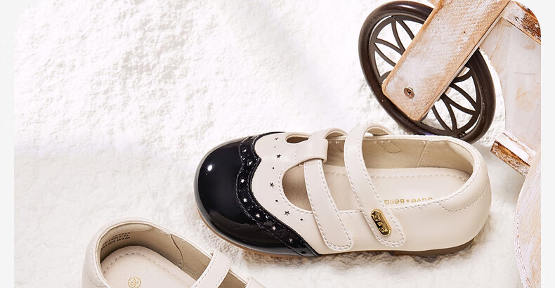 DAVE & BELLA Children's Non-Slip Leather Shoes, Autumn Girls' Soft-Soled Princess Shoes with Chanel-Inspired Style for Older Childre 14