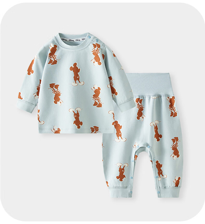 Disney Kids Pajamas Boys Girls Baby Cotton Autumn Clothes Homewear Infant Spring Autumn Underwear Set Size 80 3