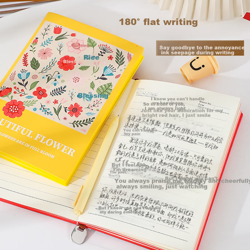 Блокнот Zuo Di, цветочный дневник, 120 г, плотная бумага, простой дизайн, канцелярские товары с подвеской, дневник, высококачественный офисный блокнот, настраиваемый логотип