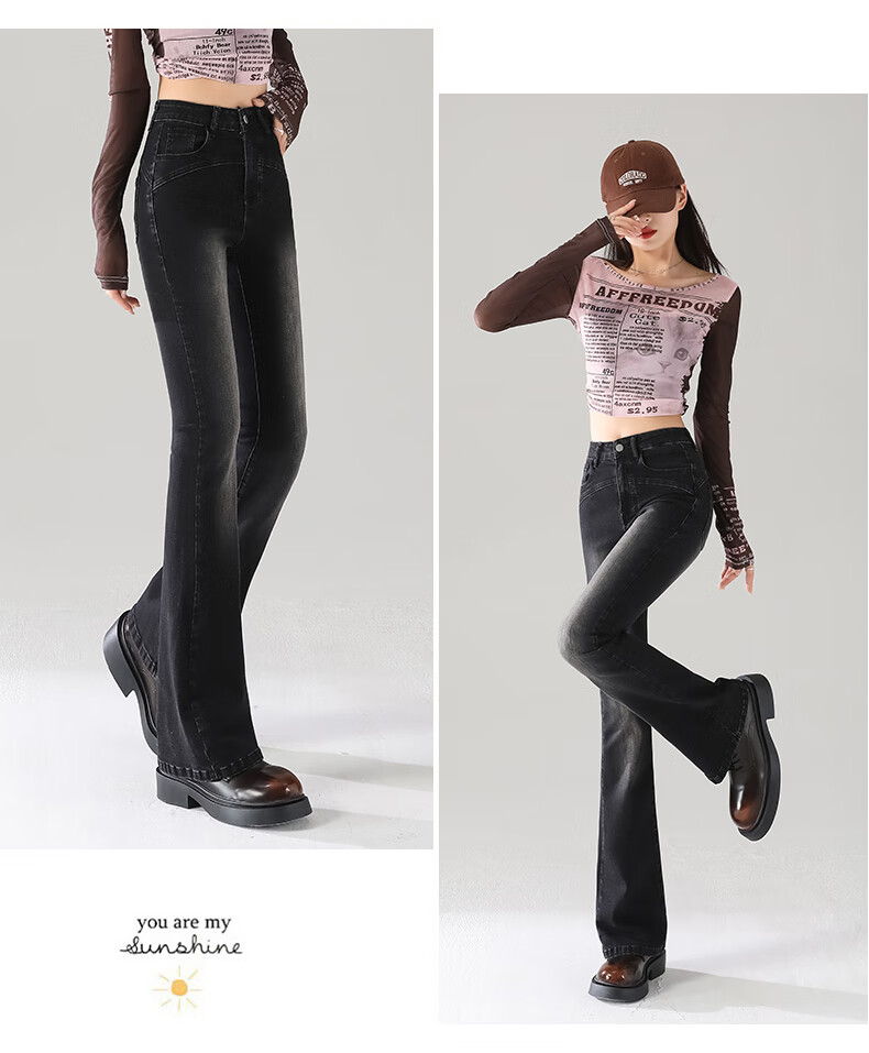 Jeanswest Women's Spring Summer Loose Slim Fit Stretchy Cement Gray High Street Straight Leg Cigarette Pants Cement Gray XL 7