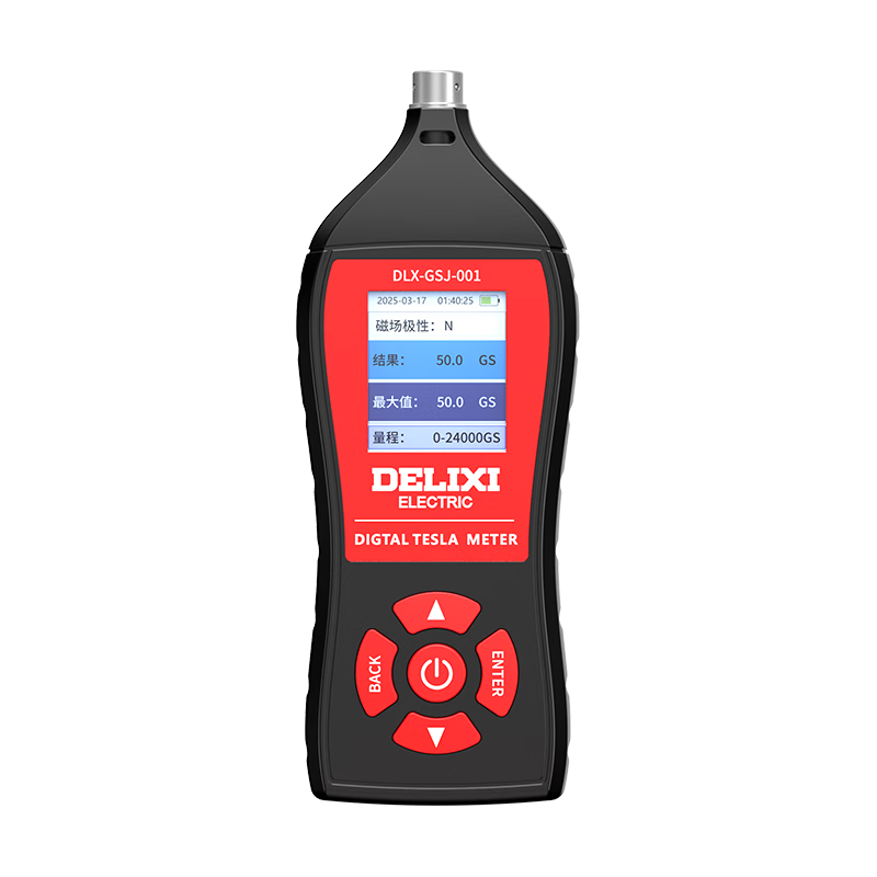 DELIXI ELECTRIC Gauss Meter Tesla Meter High-Precision Magnetic Field Detector Magnetic Strength Tester Magnetometer