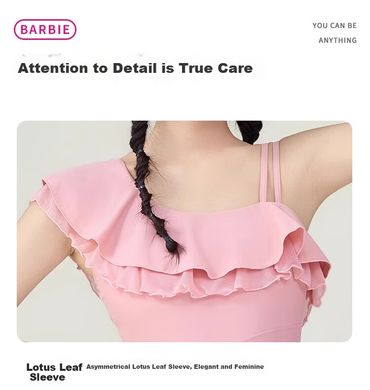 Barbie One-Piece Swimsuit Dress for Women, Pink Fashion Slimming Fairy Style Hot Spring Sexy Beach Vacation Swimwear 22