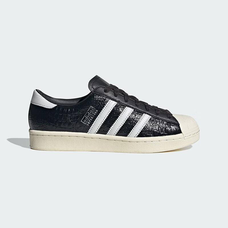 Adidas Trefoil SUPERSTAR VINTAGE Women's Shell Toe Sneakers Casual Shoes, Black, JH5710 1