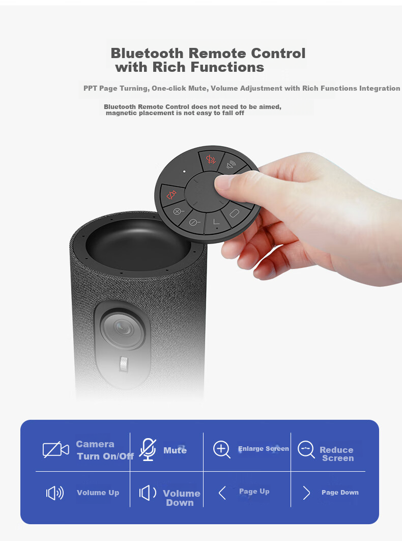 HIKVISION Video Conference Camera All-In 1080P HD Online Class Live Streaming Video Solution with Three-In Omnidirectional Microphone And Speaker 6
