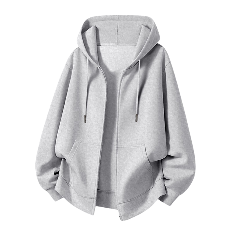 Baleno Heavyweight Zipper Hoodie Men’s Hooded Cardigan Spring Autumn Loose Casual Simple Cotton Jacket