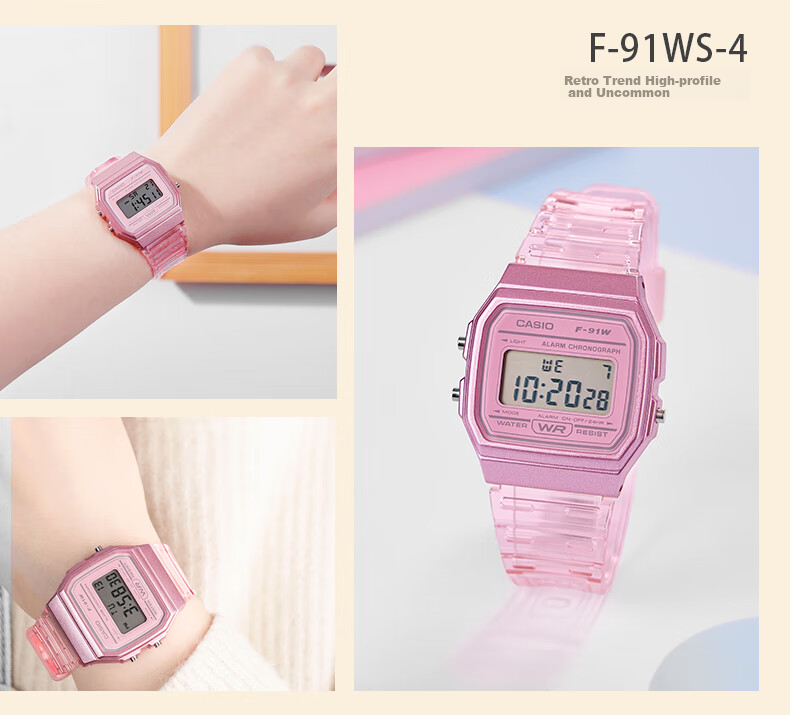 Casio Casio F-91W Watch for Men And Women, Retro Small Square Student Watch F-91WM 12