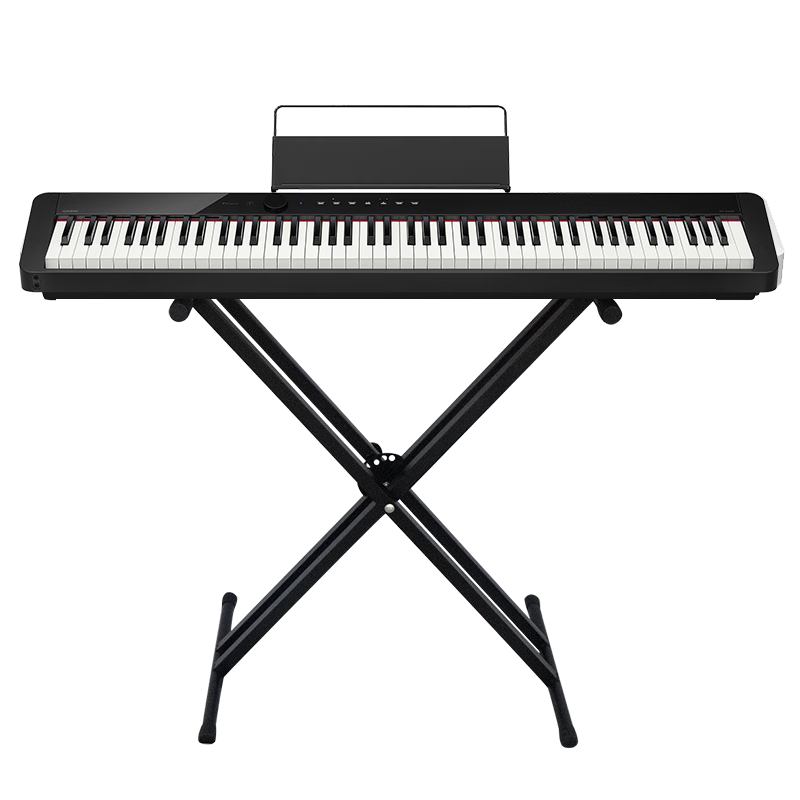 CASIO Digital Piano PXS3100 Black Smart Touchscreen 88-Key Weighted Hammer Graded Solo + Portable X-Stand Model
