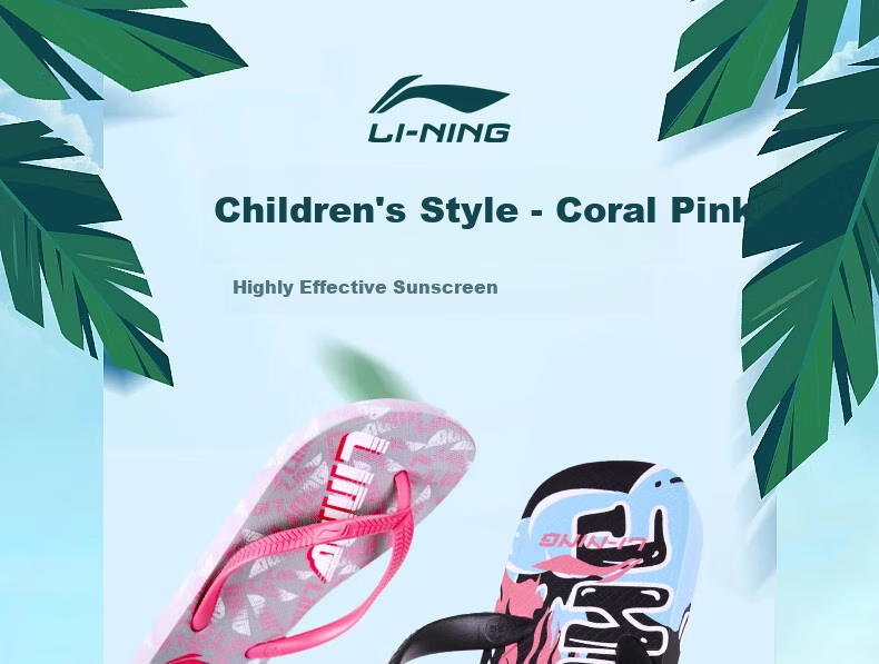 Li-Ning Flip-Flops for Men And Women, Outdoor Wear, 2025 New Summer Style, Women's Flip-Flops, Trendy Men's Style, Size 42 1