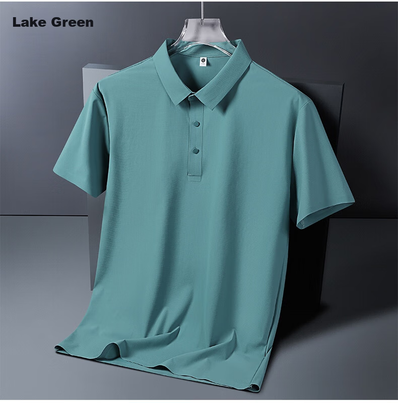 MiiOW Cool-Feeling Short-Sleeve Polo Shirt for Men, Summer Casual Business Ice Silk Quick-Dry Sports T-Shirt, Men's Clothing, Father's Day Gift 6