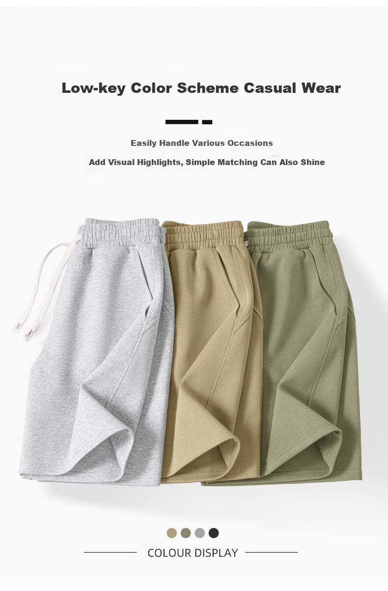 JEEP SPIRIT Men's Shorts, 2026 New Summer Casual Loose Pants, Dad's Large Size Sports Knee-Length Shorts for Me 5