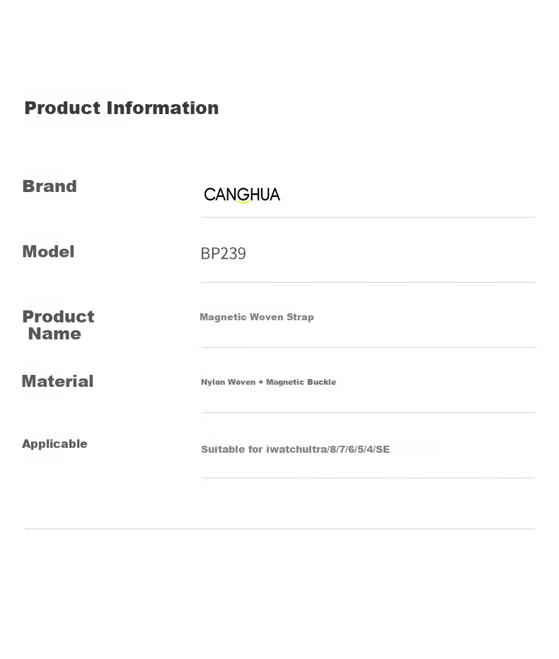 Canghua Apple Watch Ultra Strap, Apple Watch Ultra 4/3 Wild Track Loop Band, IWatch S12/S11/S10/9/8/SE3/Ultra2 Braided Strap 6