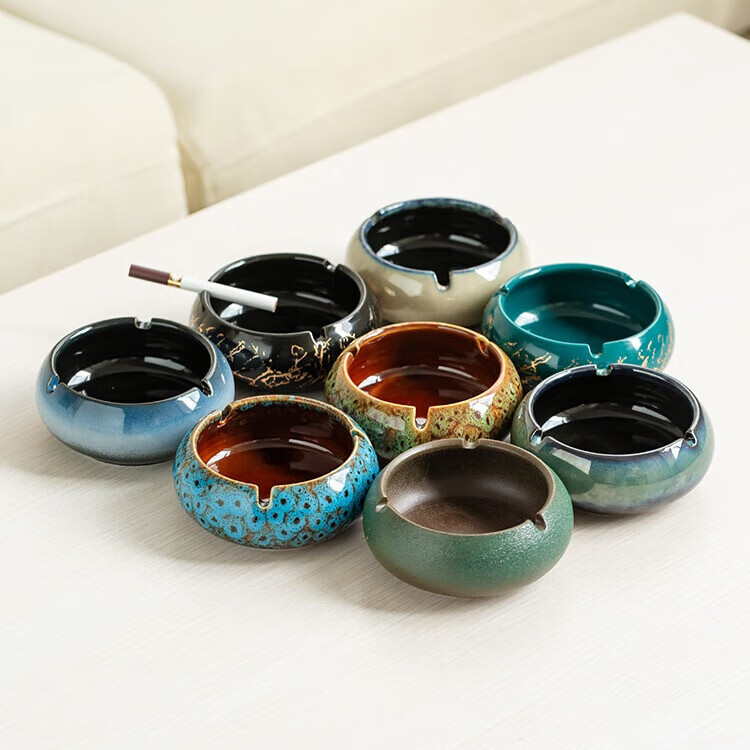 Bangu Mountain Ceramic Ashtray Home Living Room Personalized Trendy Nordic Light Luxury Decorative Ornament