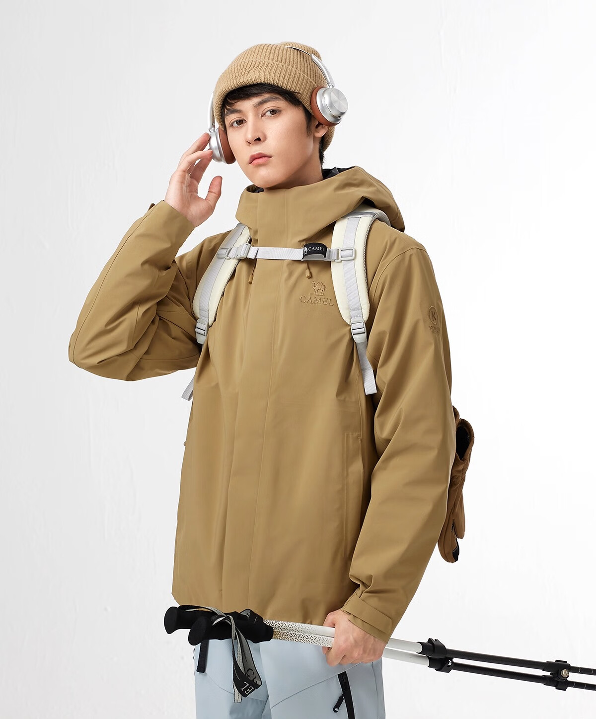 CAMEL Kunlun Mountain Series Men's 3-in-1 Goose Down Liner TOPEAK-TEX Peak 3L Hard Shell Jacket B306 3