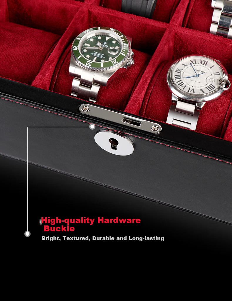 DrikLux Watch Box, Mechanical Wristwatch Case, Storage Box for Watches, Home Organizer Box, Gift for Elders, Husband, Birthday And New Year Present 4