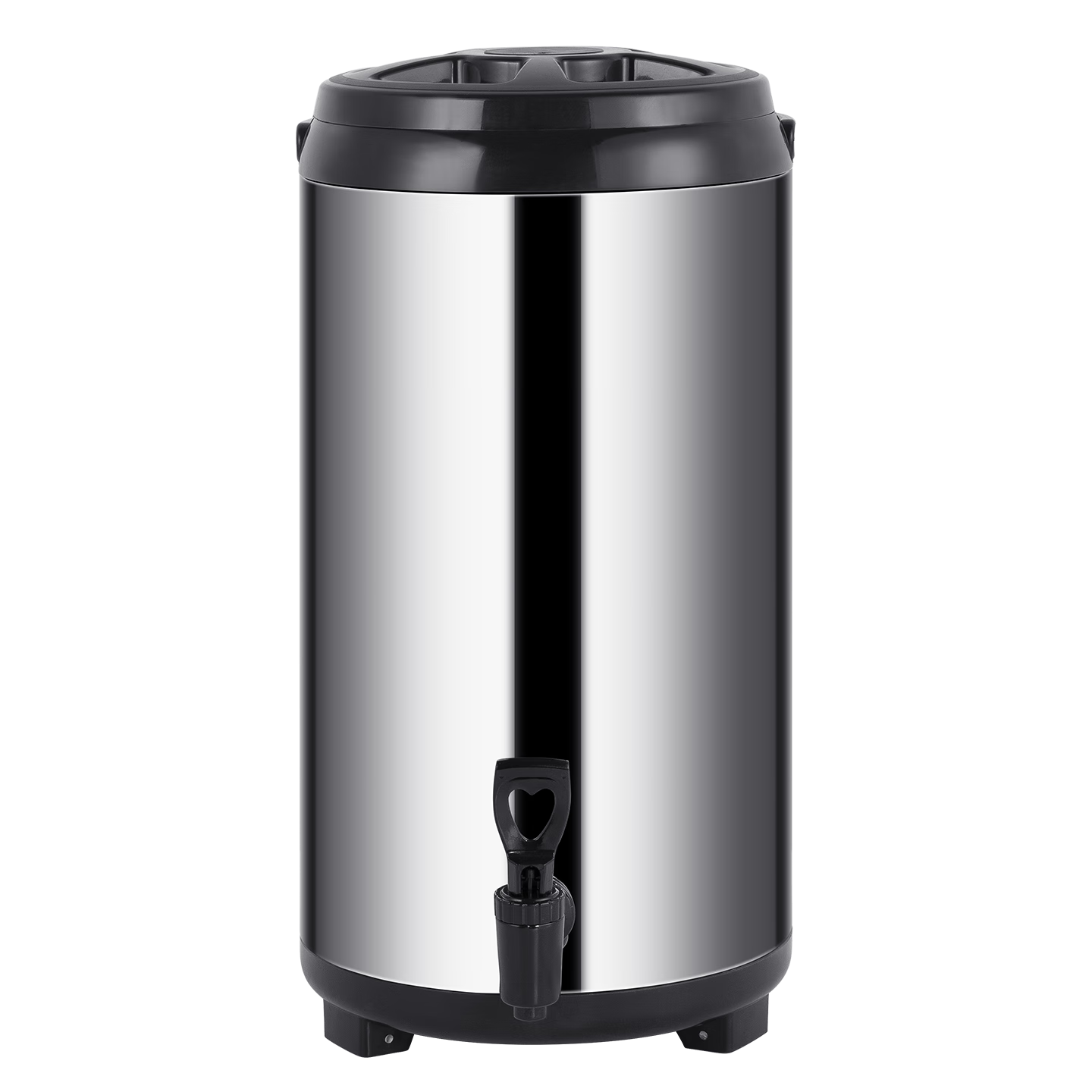 Golden Key 304 Stainless Steel Insulated Milk Tea Container 19 Jin Commercial Double-Layer Large Capacity Soy Milk Bucket with Tap GK-NCT120T