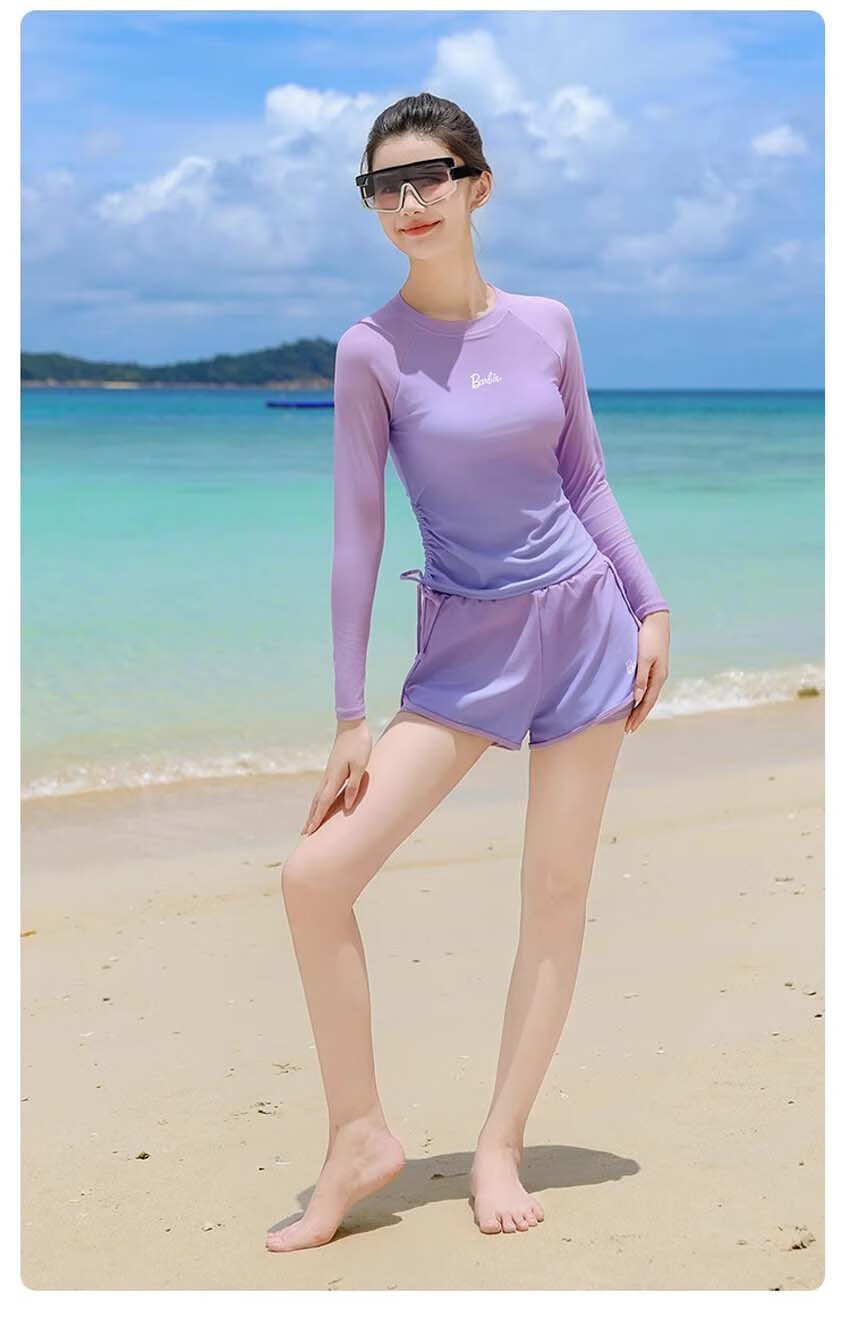 Barbie Swimsuit Set for Women, Hot Spring Outfit, Plus Size Slimming Swimwear, Elegant Conservative Two-Piece Vacation Swimwear 15