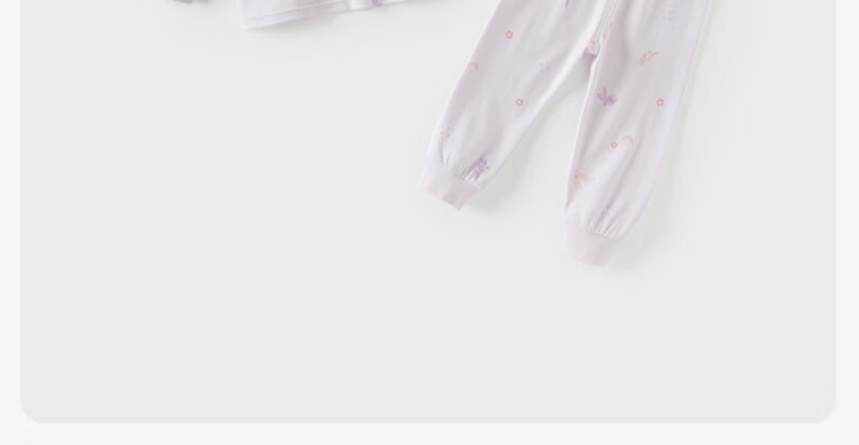 DAVE & BELLA Girls' Autumn Cotton Long Johns Set Baby Children's Pajamas Infant 7