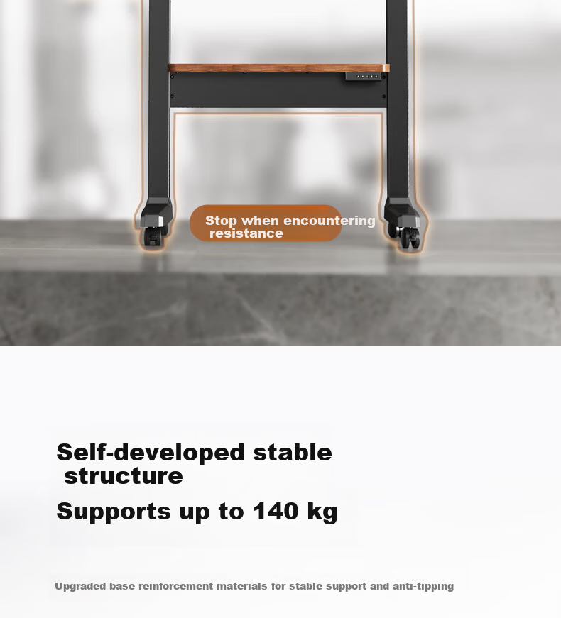 Enlipu TV Mobile Stand, Electric Height Adjustable, Video Conference Floor TV Cart, Remote Control Lift, Touch All-In Machine, Universal Mobile TV Floor Mount (37-86 Inches) 12